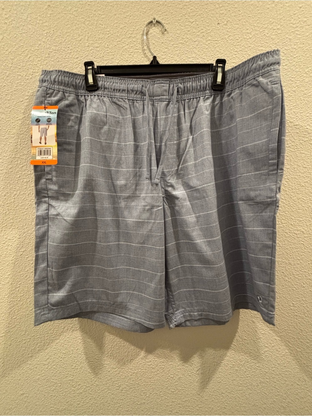 Hang Ten Light Blue Windowpane Lounge Shorts